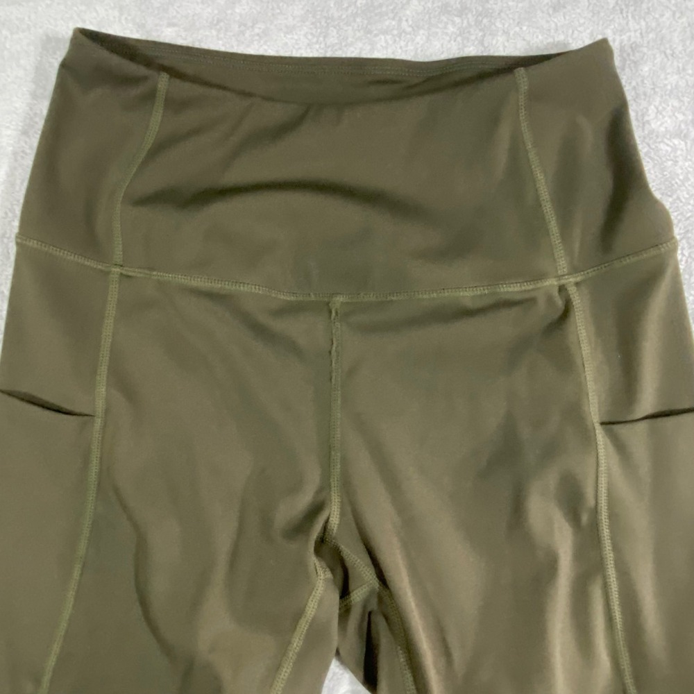 All in Motion Womens High Waisted Pocket Leggings Olive Green Activewear Small - Picture 9 of 15